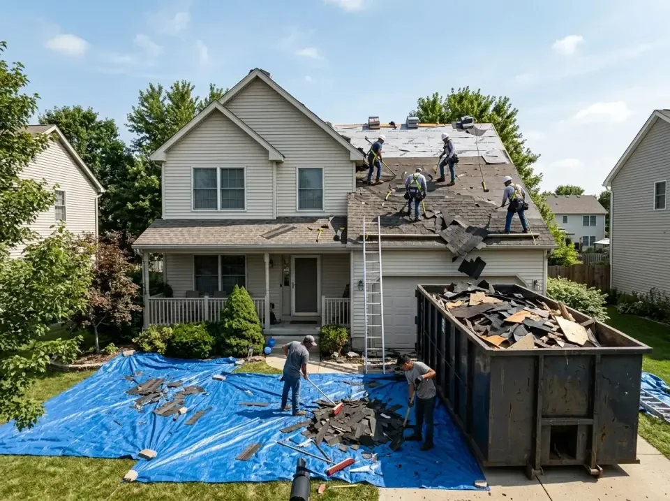 roof-replacement-debris-remova-004 — frequently asked questions, Cheapest Dumpster Rentals in Fairhope, AL